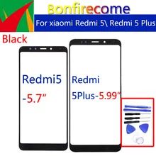 Redmi5 Передняя панель для Xiaomi Redmi 5 Redmi5 сенсорный экран стекло передней панели наружное стекло объектива для Redmi 5 Plus 5 Plus