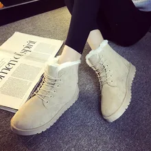 Women Boots Winter Warm Snow Boots Women Faux Suede Ankle Boots For Female Winter Shoes Botas Mujer Plush Shoes Woman