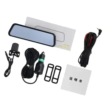 

10 Inch Touch Screen Car DVR Media Dual Lens Camera Rearview Mirror Video Recorder Dash Cam Auto Camera Full HD 1296P