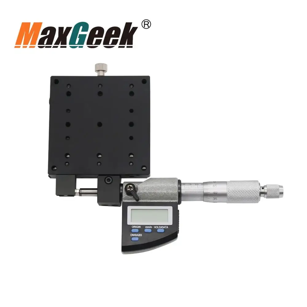 

SEMX80-AS X-Axis Manual Linear Stage High Precision 80*80mm with Digital Micrometer LCD Display