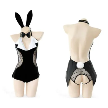 

Rabbit Girls Cosplay Babydoll Bunny Girls Sexy Uniform Erotic Lingerie Bunny Costumes Party Haloween Costumes Maid Dress