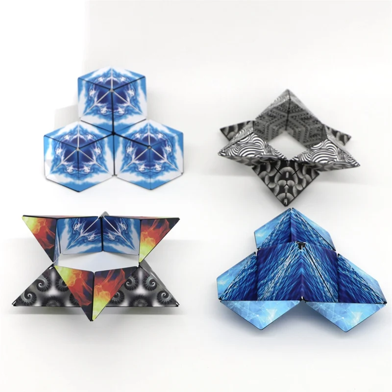

New Variety Cube Puzzle Children And Adolescent Puzzle Multi-model Decompression Toys Magical Geometric Cube(Random Color)