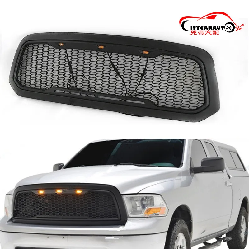CITYCARAUTO MODIFIED EXTERIOR GRILL FRONT LED RACING GRILLS FIT FOR Dodge RAM 1500 2013-2018 Mesh Grille Shell | Автомобили и