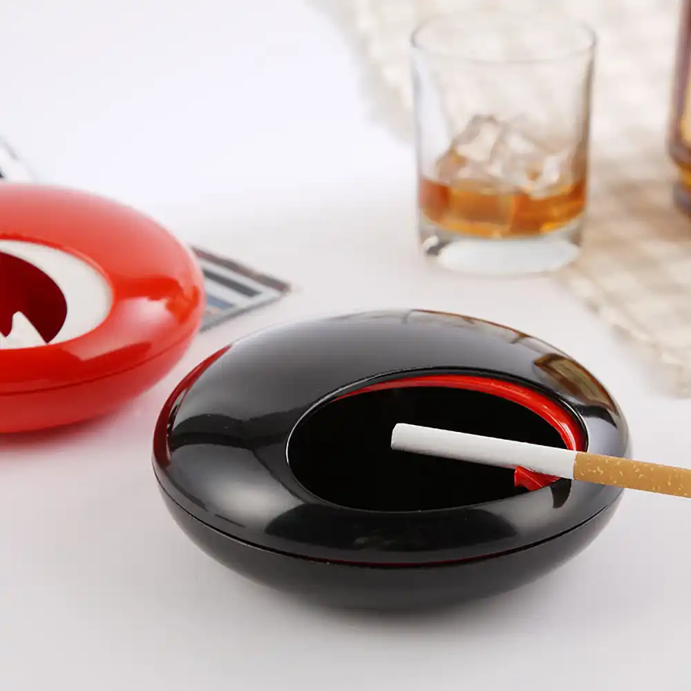 fashion creative high quality rotating ashtrays with lids for