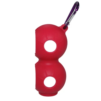 

Dustproof 8-shape Soft Silicone Gift Protective With Carabiner Hanging Accessory Golf Double Ball Cover Outdoor Sport Portable