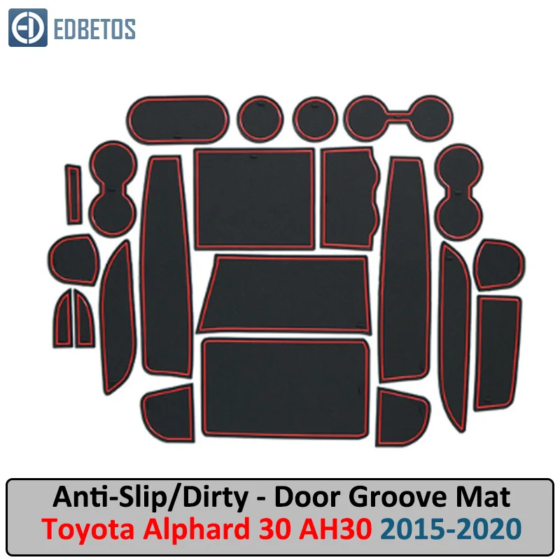 Противоскользящий коврик для TOYOTA Alphard 30 AH30 затворный слот подставка анти-грязный Салонные подложки автомобиля Interio
