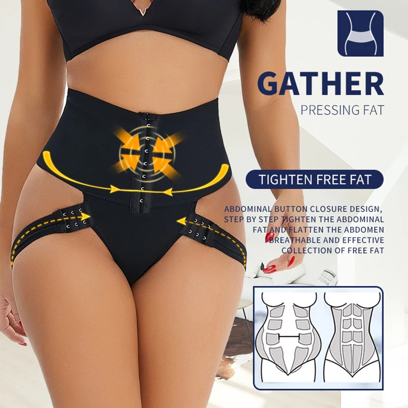Perizoma Modellante DODOING Vita Alta - Biancheria Intima Controllo Pancia E Solleva Glutei, Beige M