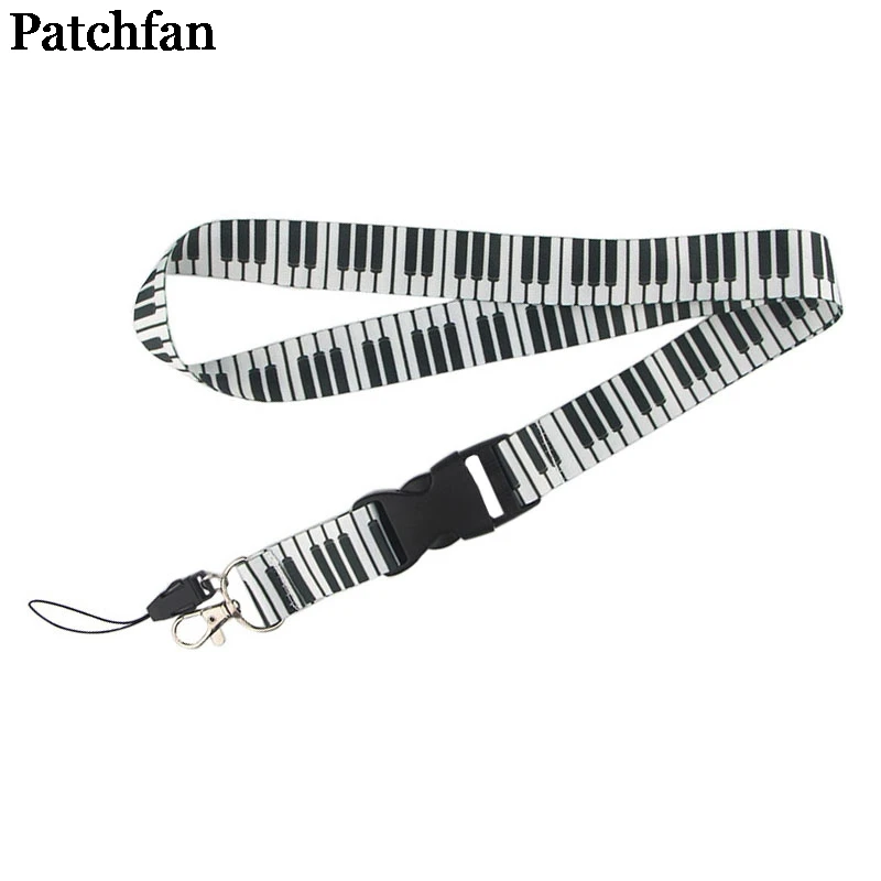 Patchfan пианино клавиатура шнур пара ID пропуск карты значок мультфильм шеи ремни гимнастические ключ мобильный телефон USB держатель веб-сайт A2332