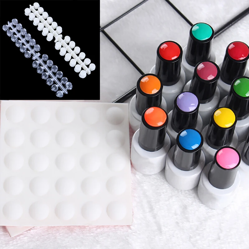 120 Tips Nail Color Cards For Display Natural Round With Sticker Chart Flat Back UV/Gel/Polish Card | Красота и здоровье