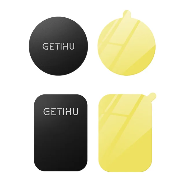 Only Metal Plate GETIHU Мини магнитный автомобильный держатель для телефона металлическая пластина Магнитная подставка для сотового телефона для iPhone XS samsung Xiaomi смартфон в автомобиле мобильное крепление - Цвет: Only Metal Plate