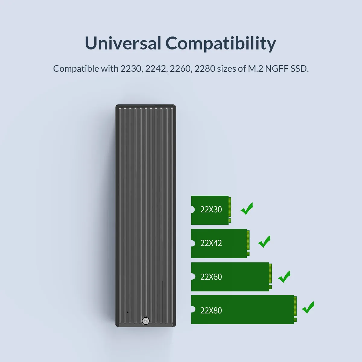ORICO-NVME Gabinete Caso SSD, M2 SATA, NGFF,