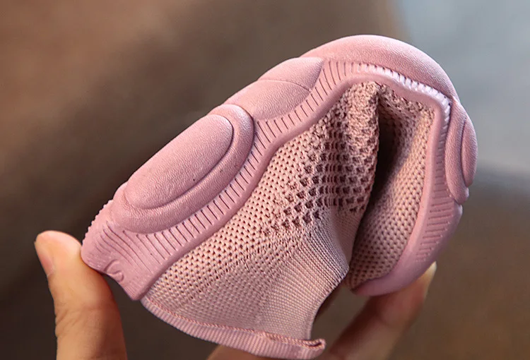 Kids Shoes Girls Boys Sports Shoes Antislip Baby Sneaker Casual Flat Sneakers Children Running Shoes Air Mesh Slip-on Size 22-39