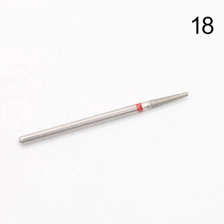 1 шт. Алмазная дрель для ногтей фреза для дизайна ногтей сверло для удаления кутикулы для маникюра пилки для ногтей электрические фрезы Инструмент для шлифовки заусенцев - Цвет: JGS-ZH07-18