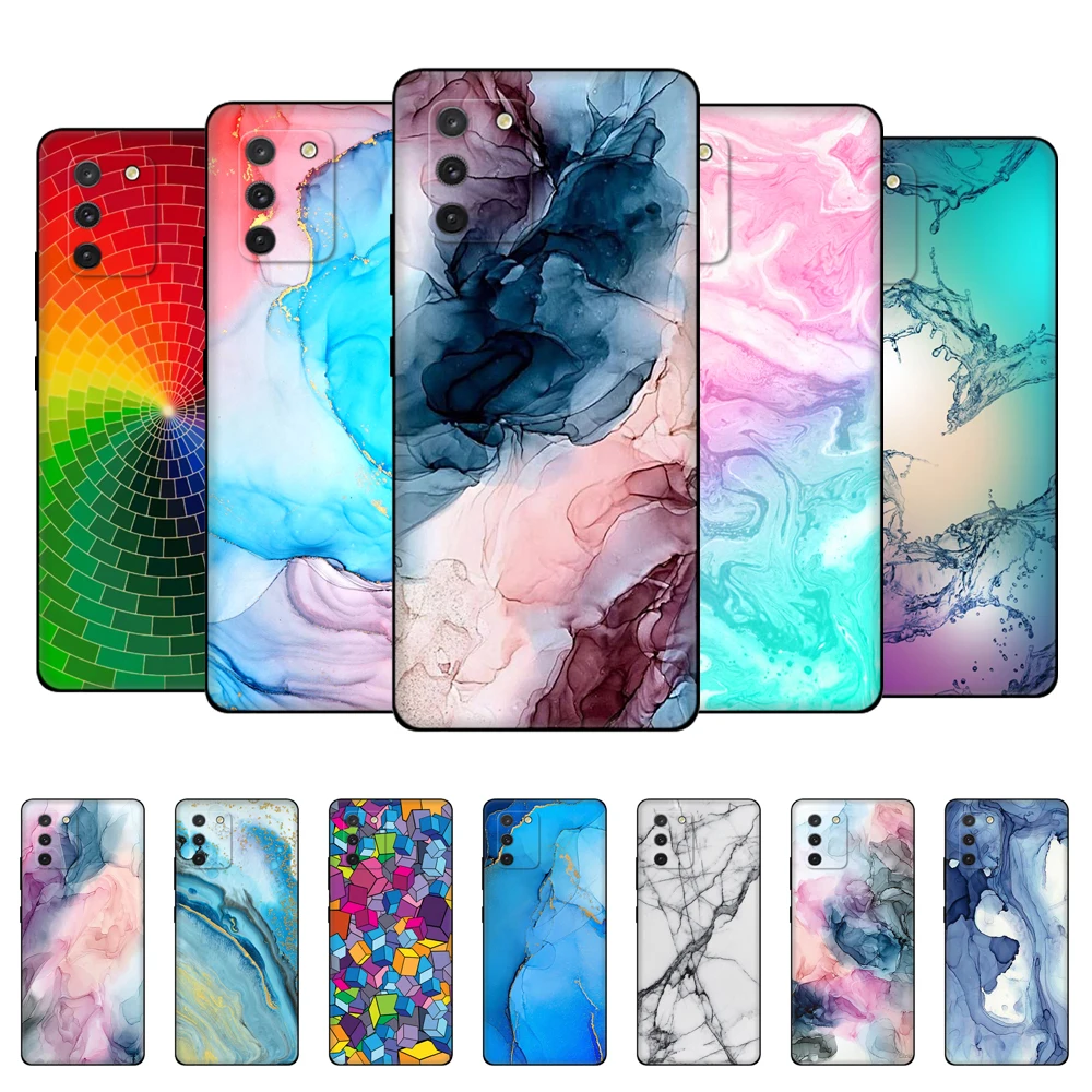 Per Samsung Galaxy S10 Lite Custodia Cover Telefono Per Samsung S10 Lite S 10 Lite Sm-G770F Custodia In Tpu Nero Marmo Colorato Moda