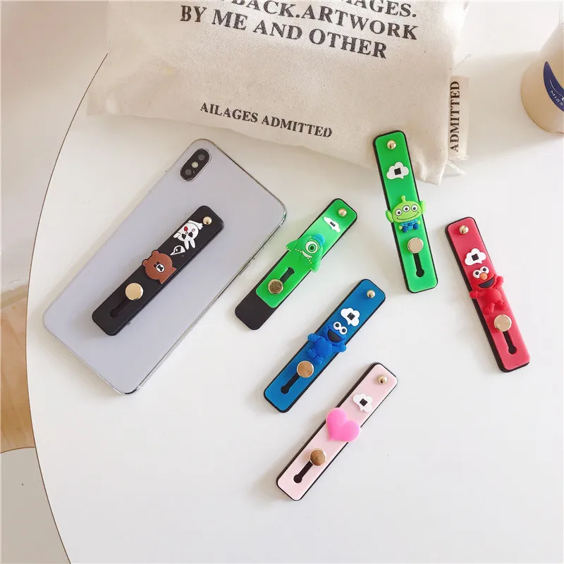 Милый телескопический кронштейн мультфильм держатель для iphone XS Max для samsung для huawei телефон чехол кольцо-держатель для пальца подставка держатель