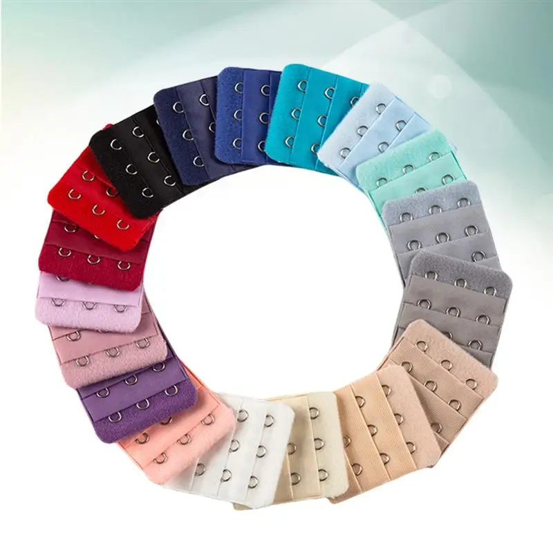 10 шт. Бюстгальтер расширители ремешок удлинитель 3 ряда кнопки эластичные узкие