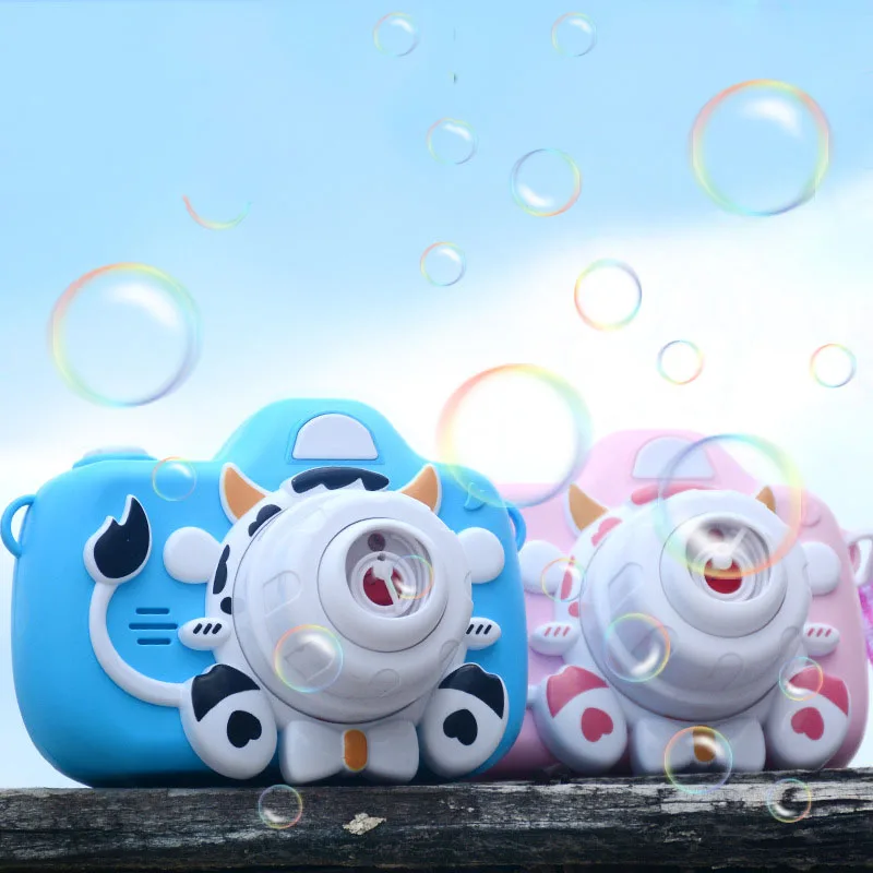 Camera Bubble Blowing Toys Automatic Outdoor Summer Electric Light Music Cartoon Soap Machine Children Gifts | Игрушки и хобби