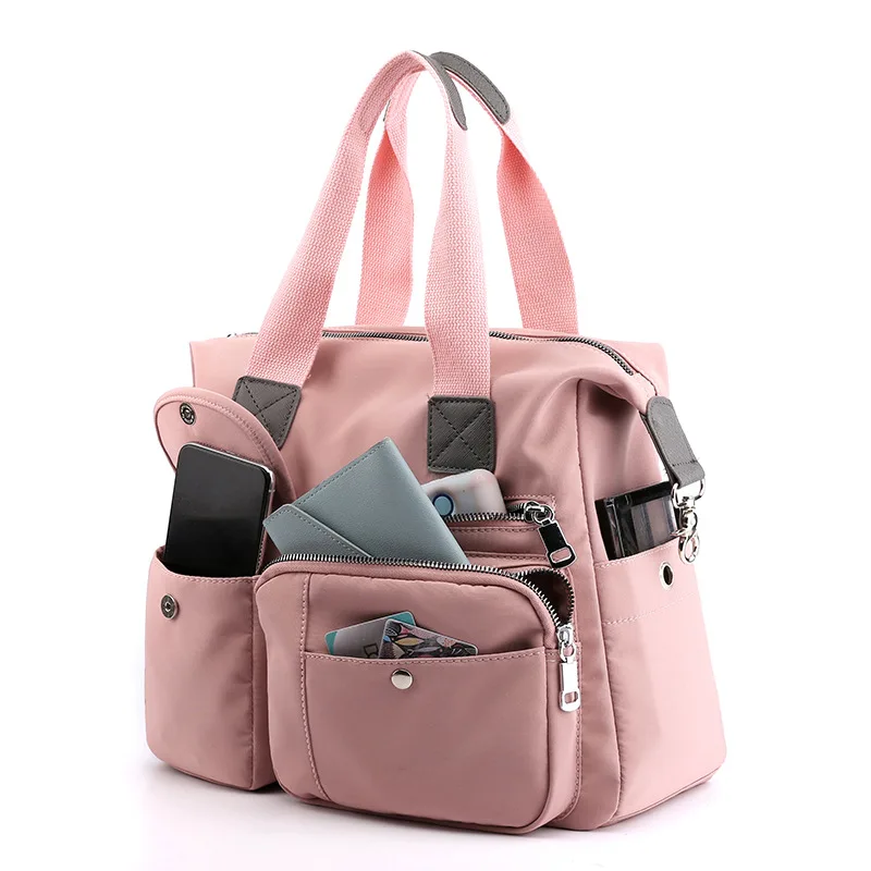 Bolso con asa de calidad para mujer, bandolera grande, impermeable, Oxford, bolsas de mensajero de hombro, de verano