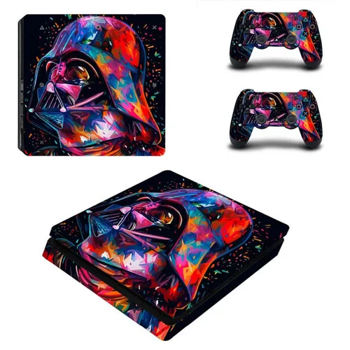 Star Wars полное покрытие лицевые панели PS4 тонкая кожа Виниловая наклейка, стикер для Playstation 4 консоль и контроллер PS4 тонкий стикер кожи - Цвет: Цвет: желтый
