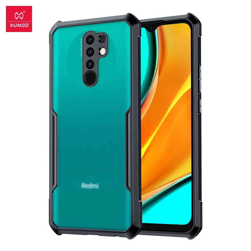 Чехол Xundd для Xiaomi Redmi 9 противоударный Прозрачный чехол телефона Защитные подушки