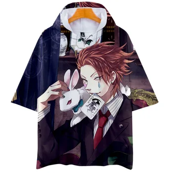 

Anime Hunter X Hunter Hooded T Shirt for Men Women Kid Tshirt with Hood Japanese Style Short Sleeve Hoodie Tee Clothes Hisoka