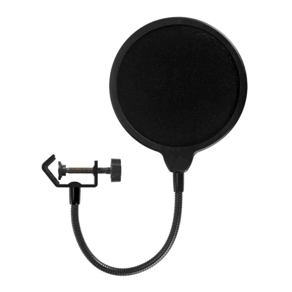 Для Yeti Выделенный микрофон, поп-фильтр большой двухслойный u-тип микрофон Запись с анти-спрей сети