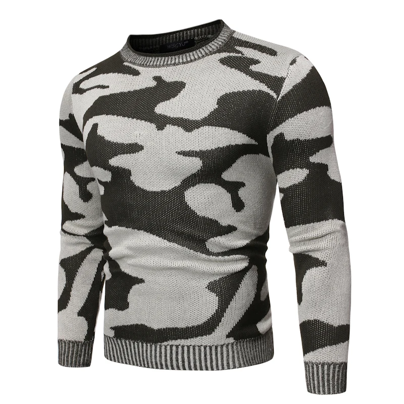 Loldeal Men Long Sleeve Sweater Fashion Camouflage Round Neck Slim Pullover Casual Loldeal Men Long Sleeve Sweater Fashion Camouflage Round Neck Slim Pullover Casual