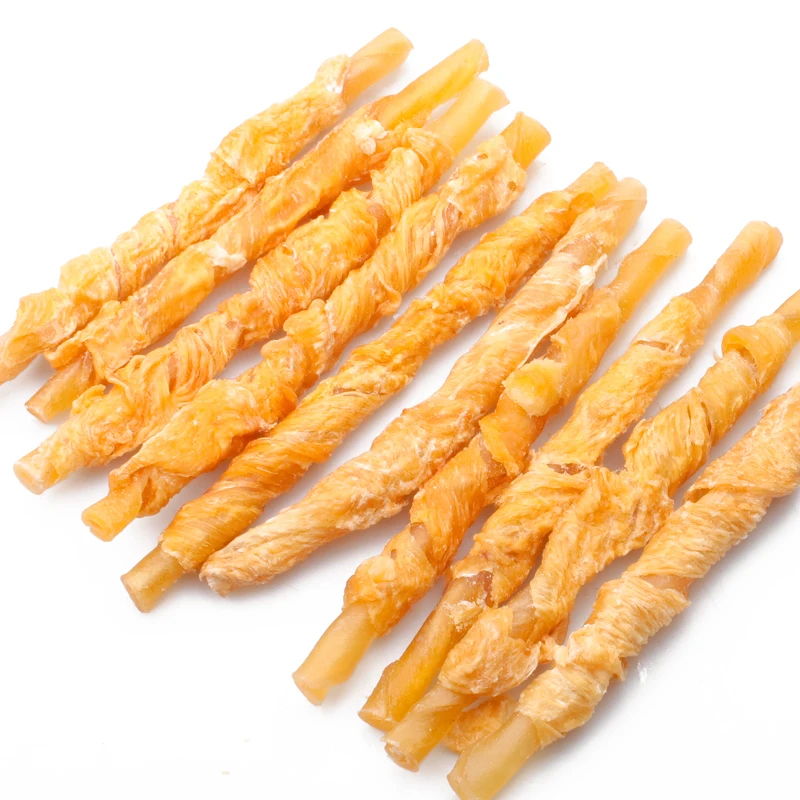 

Dog Snacks Fresh Chicken Cowhide Pet Food Puppy Chew Clean Teeth Training Reward Delicious Keep Healthy Feeder