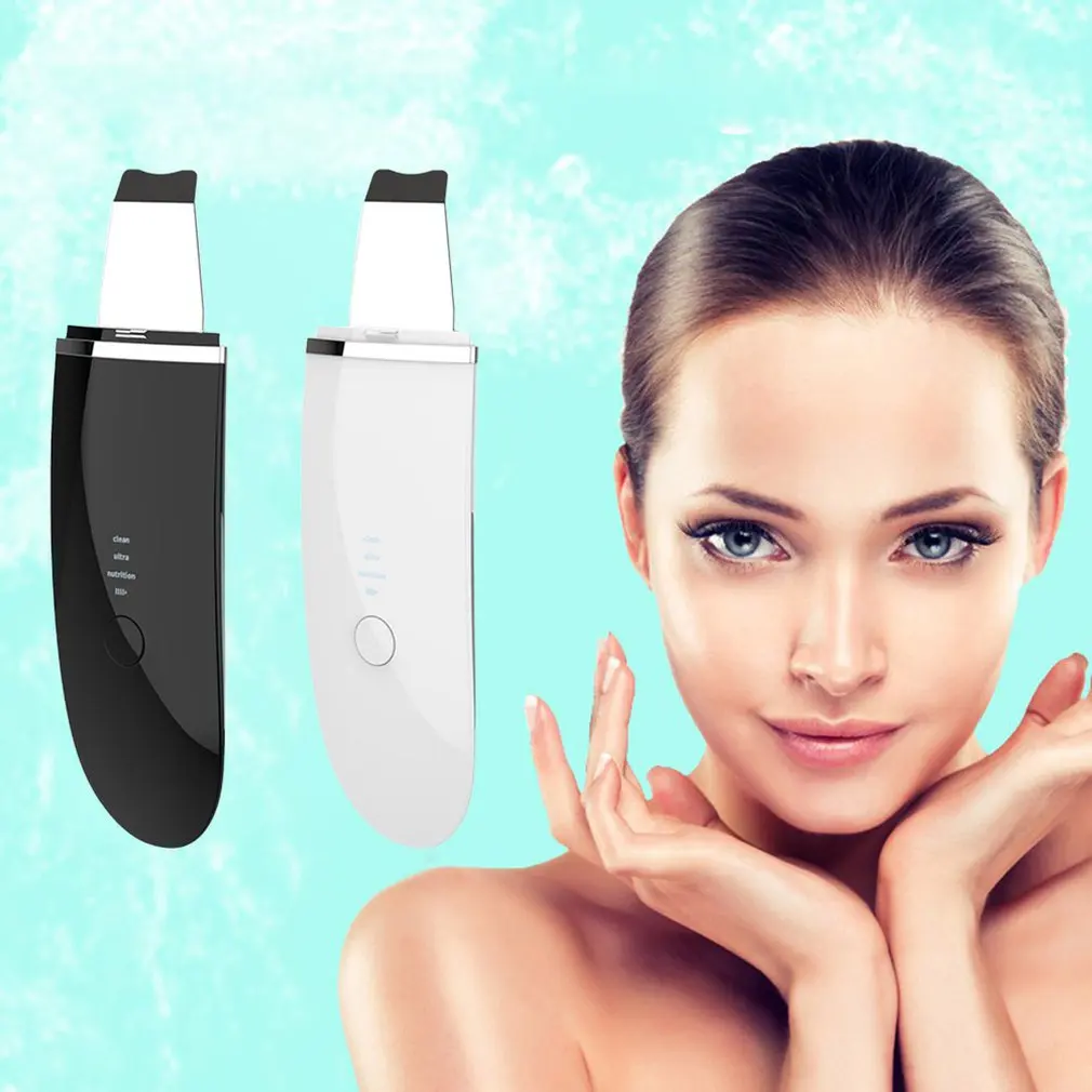 Deep Cleaning Skin Scrubber Ultrasonic Peeling Shovel Facial Pore Cleaner Blackhead Remover Face Lifting USB Rechargeable