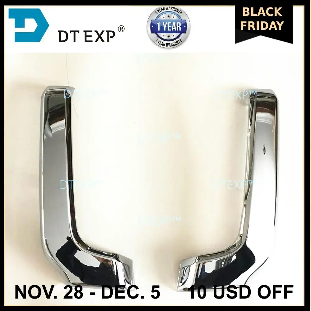 

2015-2020 pajero v97 chrome strip for montero v98 Front Bumper Chrome Molding Cover Strip v95 6407A122 v87 v93 6407A121