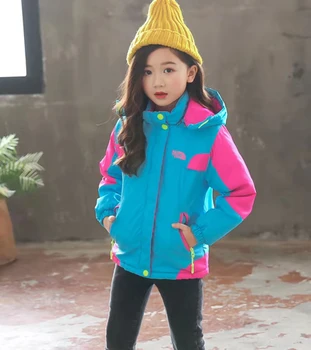 

New Arrival Thick Coats Clothing For 3-12 Yrs Baby Girls Coat Letter Printed Heavyweight Autumn Winter Girls Clothes Outerwear