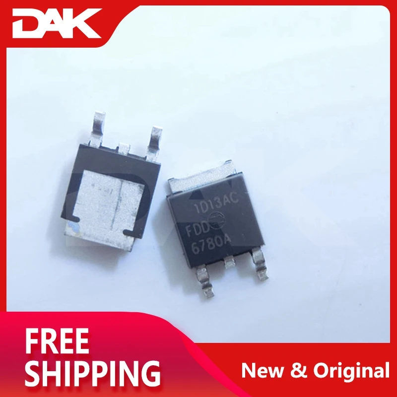 2 шт FDD6780A TO252 n-канал PowerTrench®МОП-транзистор 25 V, 8,6 Mω микросхема