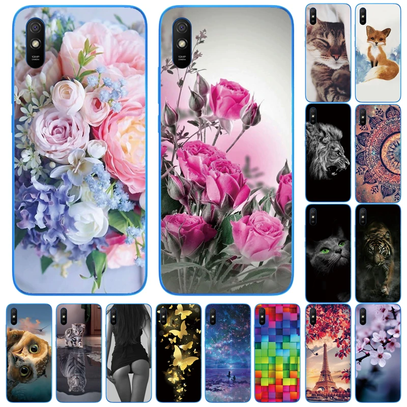 silicon case for xiaomi redmi 9A cases soft tpu back cover on redmi 9a bumper Redmi 9 A phone shell bag full protection coque