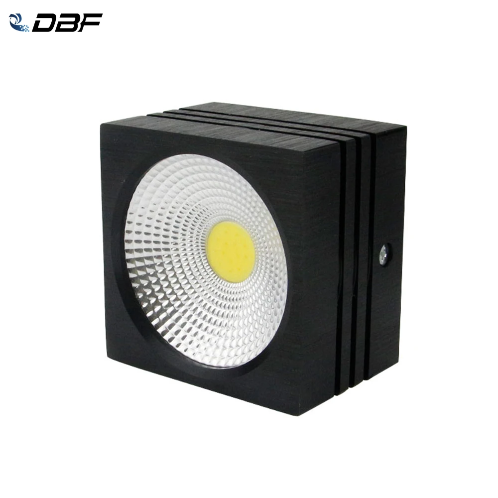 [DBF] Черный квадрат с регулируемой яркостью 7 Вт/5 Вт AC 110V/220V светодиодный Алюминий