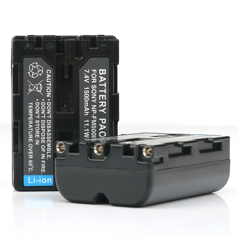 LANFULANG Батарея для sony NP-FM500H NP FM500H цифровой Камера BC-VM10 BC-VM10A DSLR-A200 DSLR-A300 DSLR-A350 DSLR-A450 - Цвет: 2PC Battery