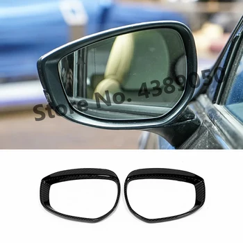 

For Mazda MX-30 2019 2020 ABS Carbon fibre Car Side Door rearview mirror rain eyebrow Cover Trim Sticker car styling accessories