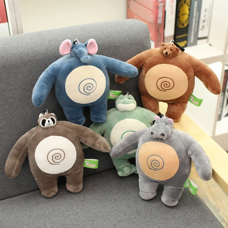 Small Head Big Body Brown Bear Toy 