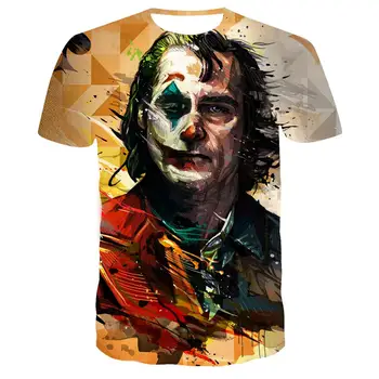 

3D Printed T Shirt Men Joker Face Casual O-neck Male tshirt Clown Short Sleeve Funny T Shirts 2019 summer street style