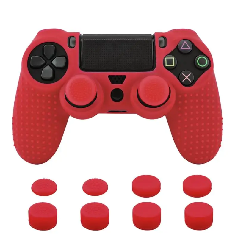 Чехол для контроллера PS4 Sony PlayStation Dualshock 4 Slim Pro и Stick Grip 11 в 1 силиконовый