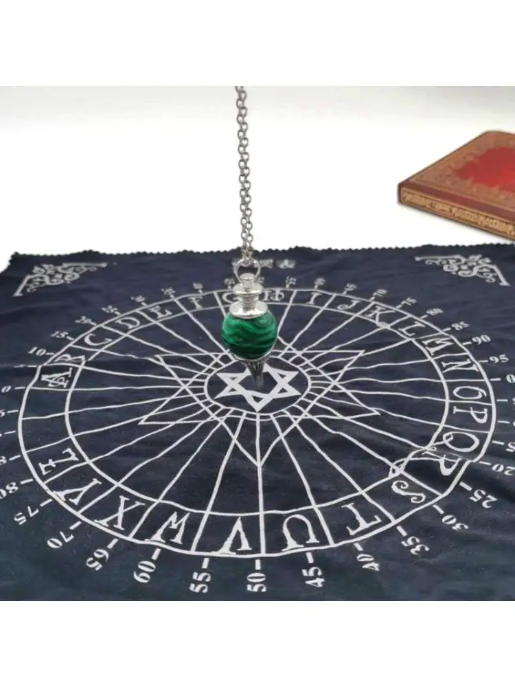 Tarot Tablecloth Divination Tarot Card Pad Pendulum Magic Pentacle Runes Altar Table Cloth 30x30cm O21 20
