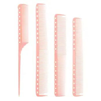 

4pcs Hairstyle Combs Durable Plastic Pointed Tail Smoothing Comb for Salon Barber