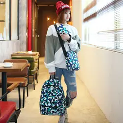 Новый стильный рюкзак с принтом, Женская Корейская школьная сумка для мешков, Мужская водонепроницаемая сумка для путешествий