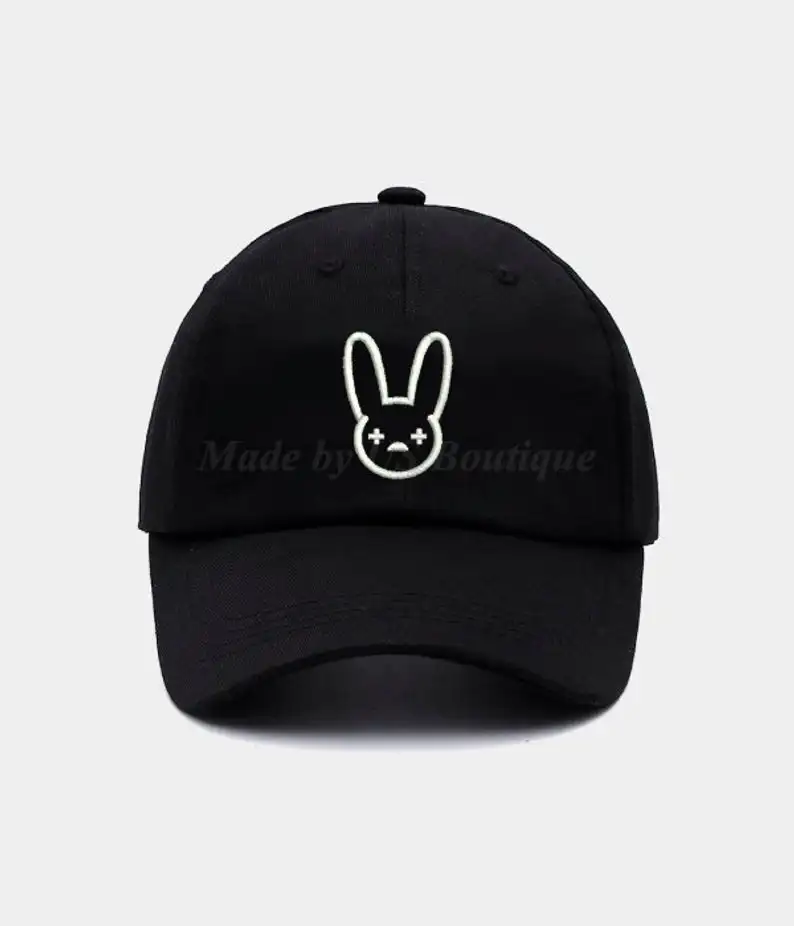 

Bad Bunny Logo HatPrinted Baseball Dad Cap , Printed Caps