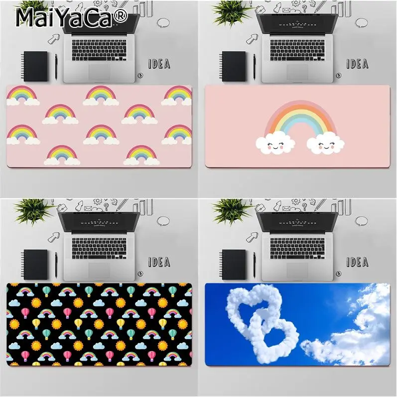 Большой резиновый коврик для мыши Maiya с изображением милых облаков | Компьютеры и