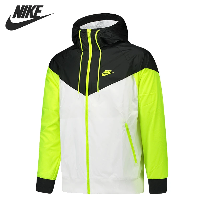 Novedad, chaqueta Original NIKE M NSW HE WR JKT HD para hombre, ropa deportiva con para -