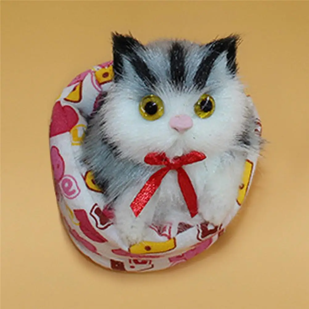 

Valentines Day Gift For Girlfriend Wedding Gifts Plush Simulation Cat In The Cup Bomboniere Matrimonio