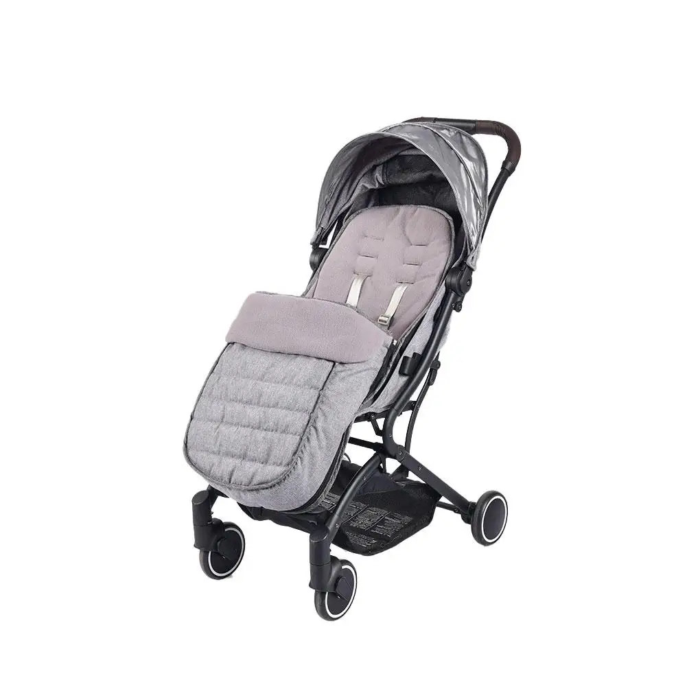 Детский спальный мешок, ветрозащитный спальный мешок для коляски, чехол для ног, уплотненный чехол для ног для сохранения тепла - Цвет: Gray