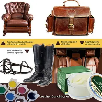 

Car Leather Beauty Care Cream Portable Home Odor-free Leather Refurbishing Restore Cleaner Auto Leather Clean Polishing TSLM1