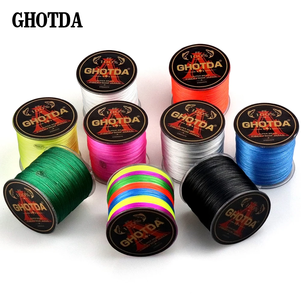 

GHOTDA 9 Colors Fishing Line 8 Strands Carp Fishing Cord 150m 100% PE Pesca Braided Line Wire Peche Strong 22-78LB Fishing