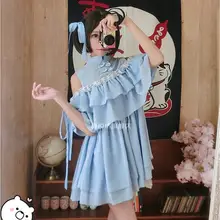 Китайский стиль платье Mori на девочку kawaii в стиле «лолита» в стиле ретро; милое платье принцессы чай вечерние Cos лоли платье феи